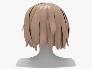 Hairstyles girl 3D Model
