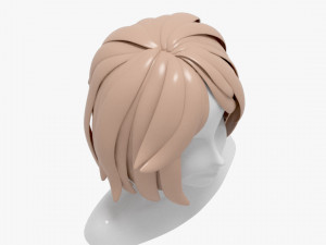 Hairstyles girl Model 3D