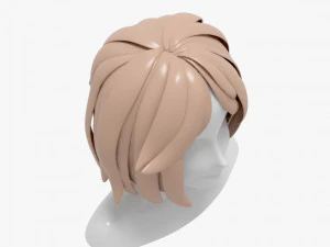 Hairstyles girl 3D Model