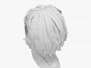 Hairstyles girl 3D Model