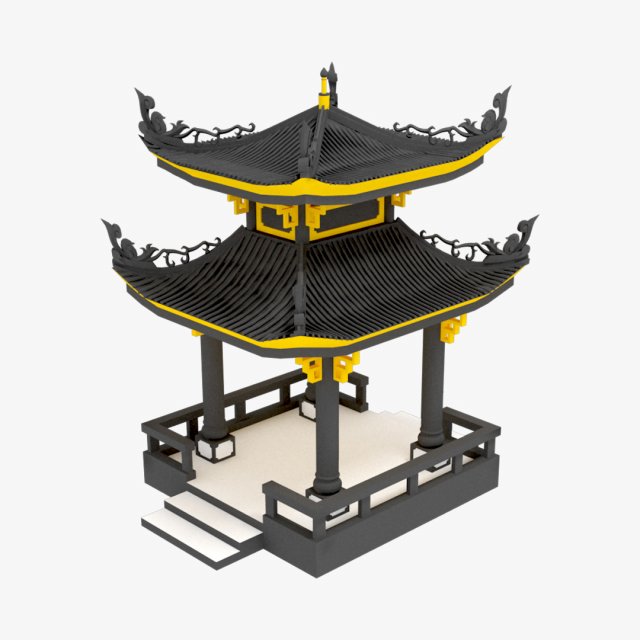 House low poly 3D 모델 .c4d .max .obj .3ds .fbx .stl .blend 