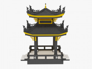 House low poly 3D 모델
