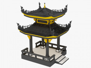 House low poly 3D 모델