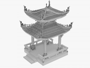 House low poly 3D 모델