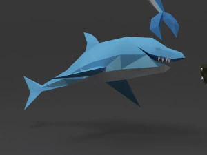 Low poly sea 3D Model