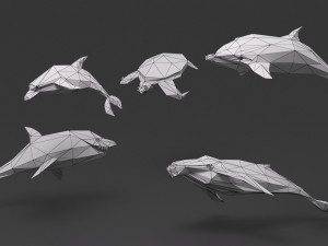 Low poly sea 3D Модель