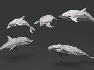 Low poly sea 3D Model