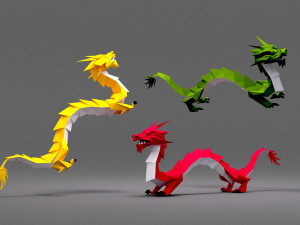 Dragon low poly 3D Модель