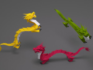 Dragon low poly 3D Model