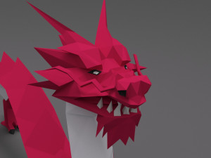 Dragon low poly 3D Model