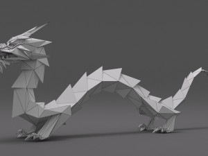Dragon low poly 3D Model