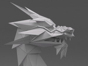 Dragon low poly 3D Model
