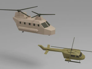 Esercito basso poli Modello 3D