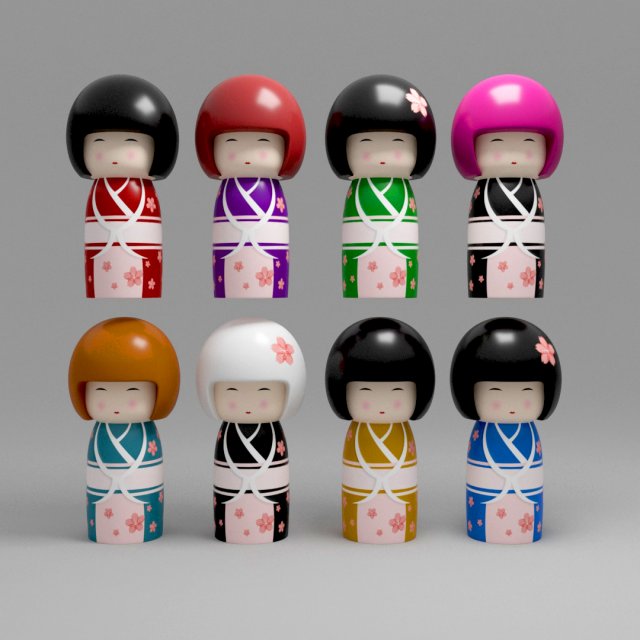 Kimmidolls Modelo 3D .c4d .max .obj .3ds .fbx .stl .blend 