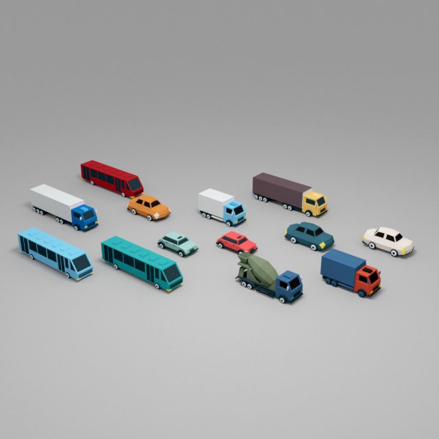 Car low poly 3D मॉडल .c4d .max .obj .3ds .fbx .stl .blend 