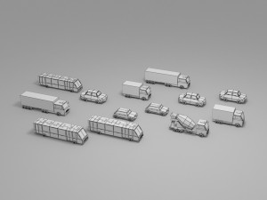 Car low poly 3D मॉडल