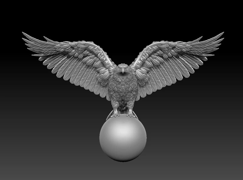 Aquila Modello di stampa 3D .c4d .max .obj .3ds .fbx .stl .blend 