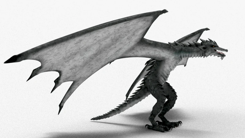 Dragão 01 Modelo 3D .c4d .max .obj .3ds .fbx .stl .blend