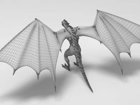 Drag&atilde;o 01 Modelo 3D