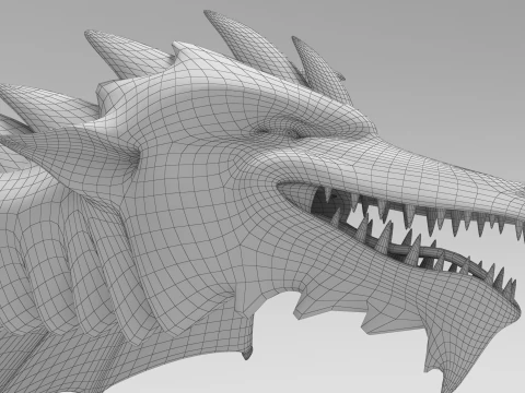 Drag&atilde;o 01 Modelo 3D