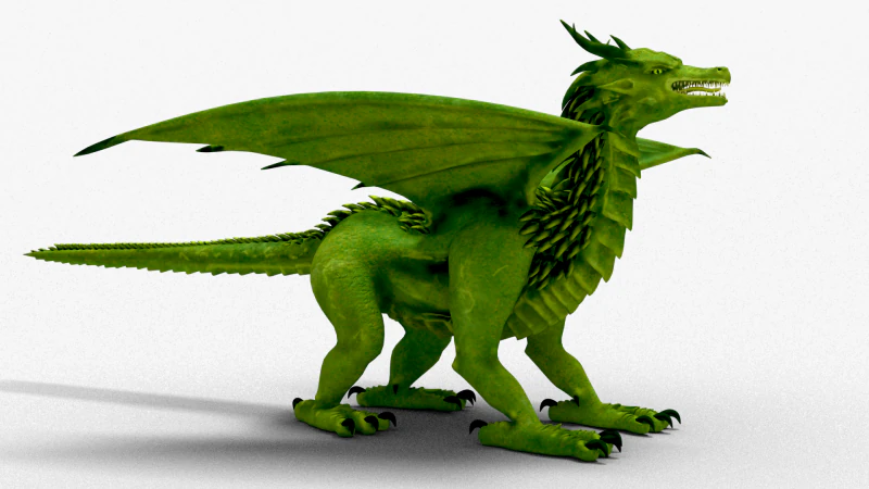 Dragon 02 3D Model .c4d .max .obj .3ds .fbx .stl .blend 