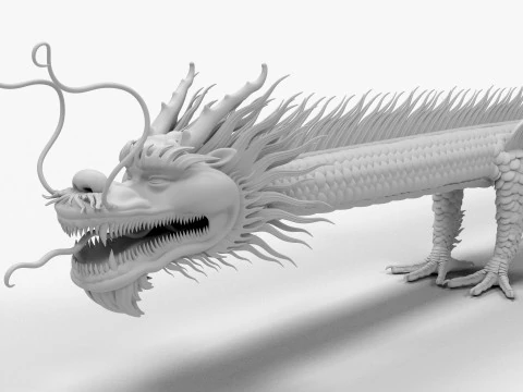 Asien-Drache 3D Modell