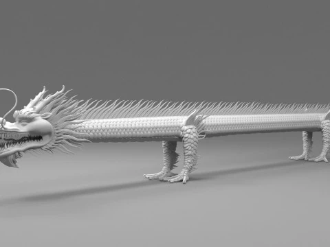 Asien-Drache 3D Modell