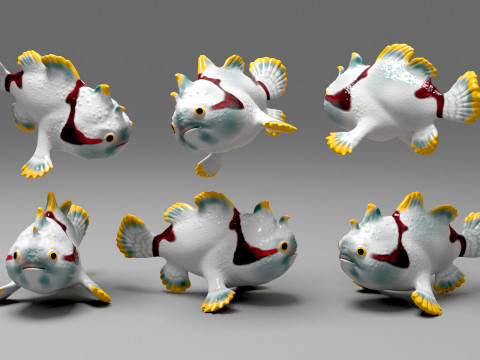 Clown Frogfish 3D मॉडल
