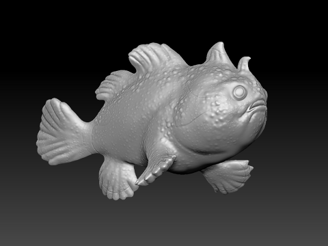 Clown Frogfish 3D मॉडल