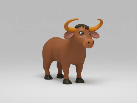 inek karikat&uuml;r 3D Model