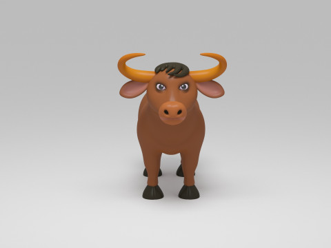 Cow Cartoon 3D मॉडल