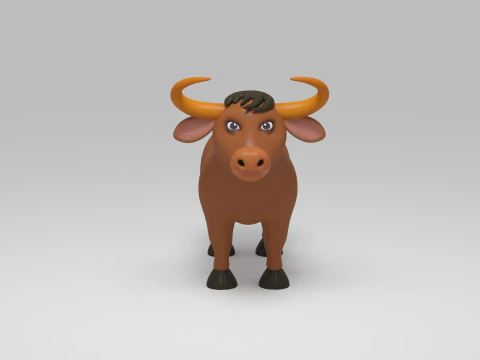 inek karikat&uuml;r 3D Model