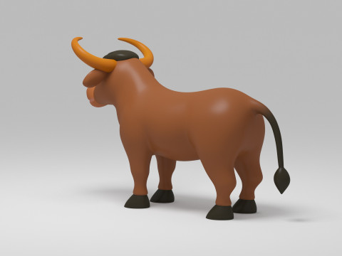Cow Cartoon 3D मॉडल