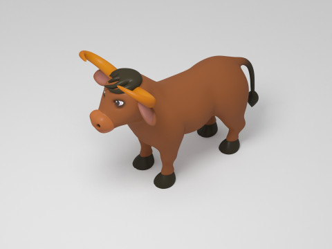 Cow Cartoon 3D मॉडल