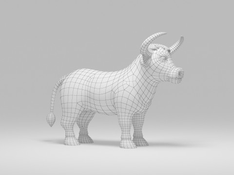 Cow Cartoon 3D मॉडल