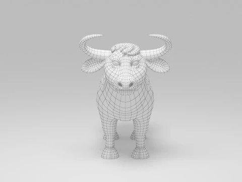 inek karikat&uuml;r 3D Model