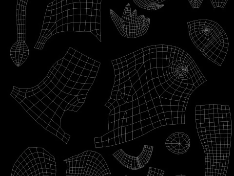 inek karikat&uuml;r 3D Model