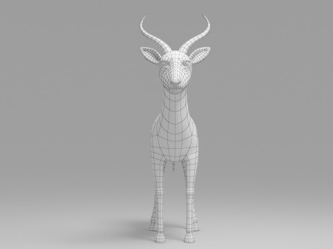 Deer Cartoon 3D-Modell