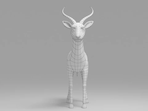 Deer Cartoon 3D Model