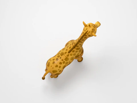 Giraffe Cartoon 3D Model