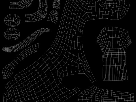 Giraffe Cartoon 3D Модель