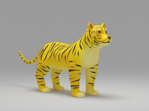 Tiger Cartoon 3D 모델