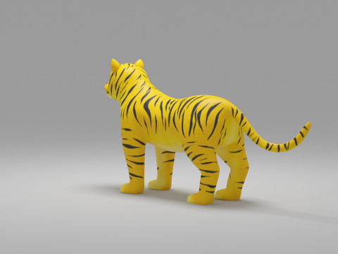 Tiger Cartoon 3D 모델