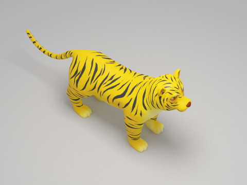 Tiger Cartoon 3D 모델