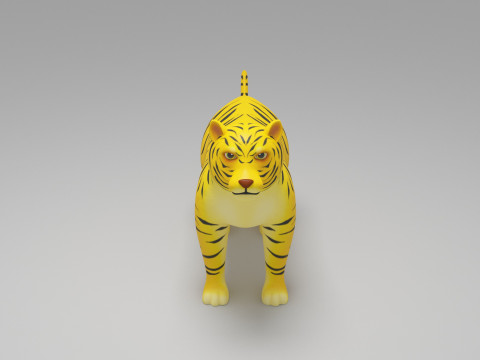 Tiger Cartoon 3D 모델
