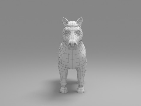 Zebra Cartoon 3D Model