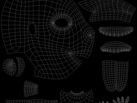 Girl Cartoon 3D Model