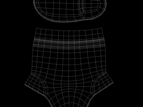 Girl Cartoon 3D Model