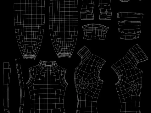 Girl Cartoon 3D Model