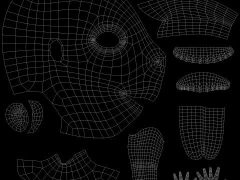 Kartun Gadis Model 3D